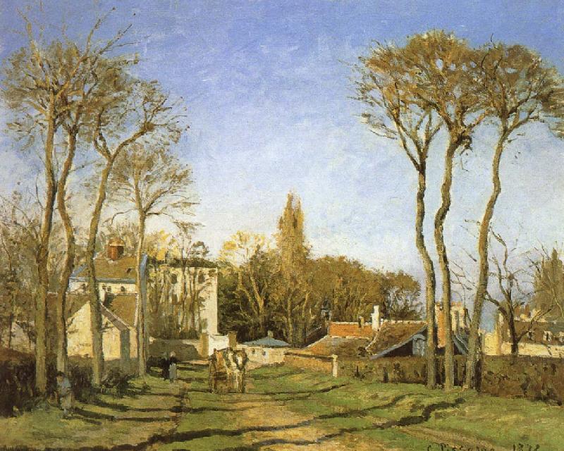 Camille Pissarro Village entrance oil painting picture